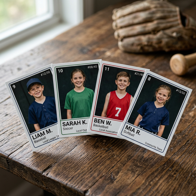 Cartes de membres sportifs locaux imprimées format 85×54 mm